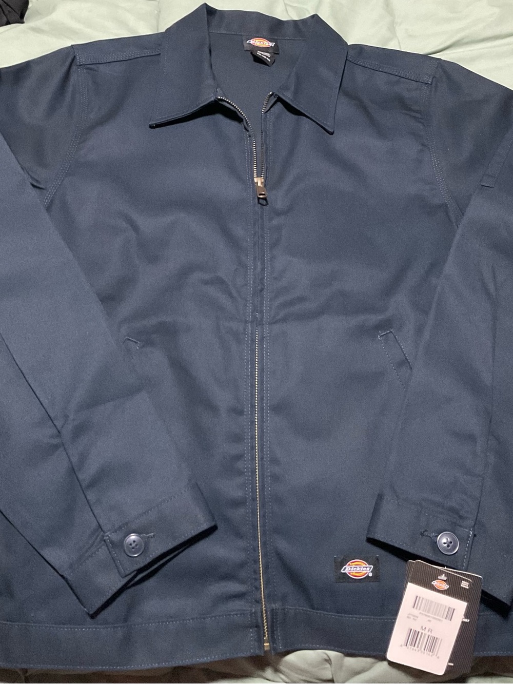 Dickies Men’s Dark Navy Zip-Front Work Jacket